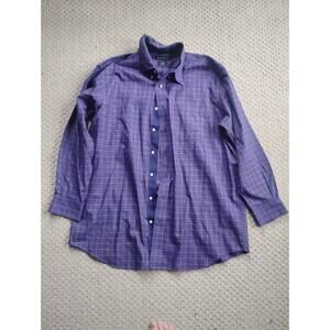 Paul Fredrick Men's Nwot Cotton Button Down Shirt 17x33